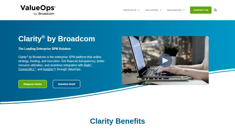 Clarity by Broadcom's own site