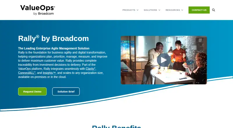 Rally's own site