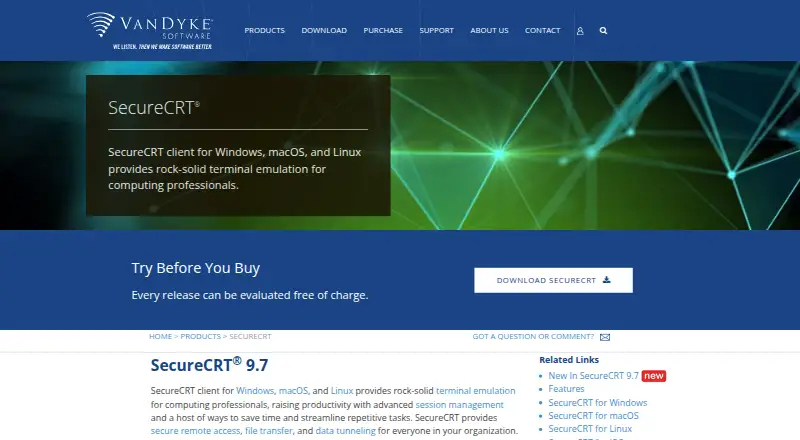 SecureCRT's own site