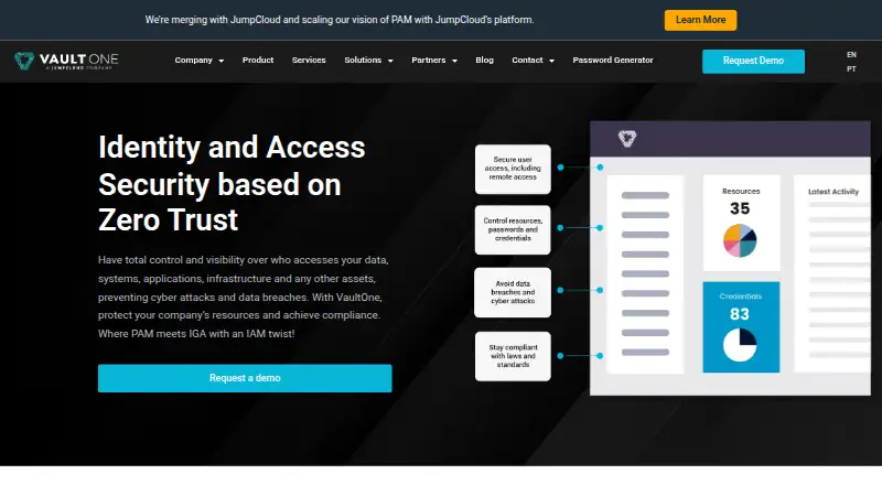 VaultOne's own site
