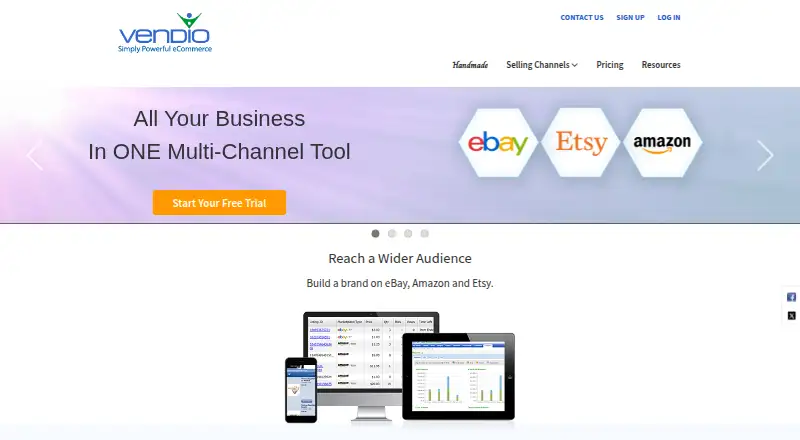 Vendio's own site