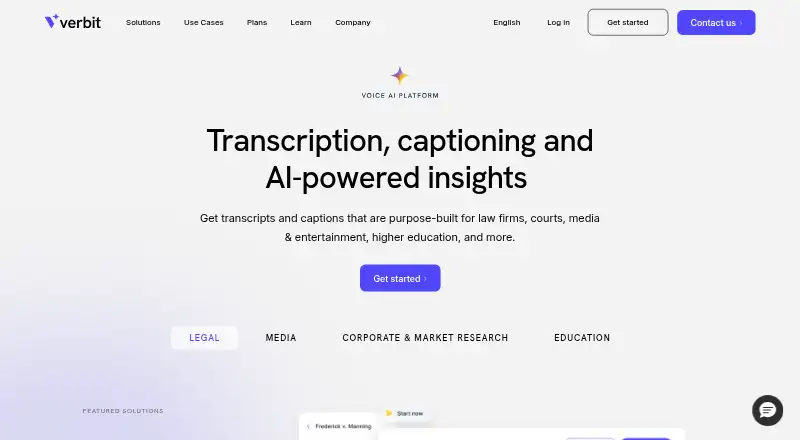 Verbit's own site