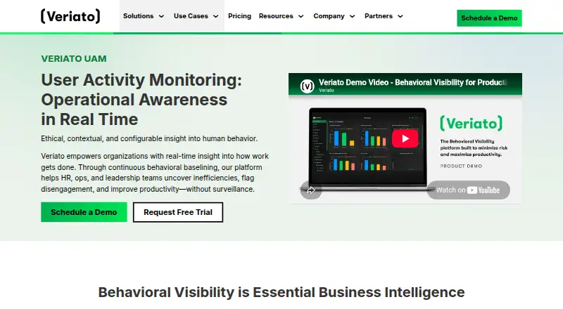 Veriato UAM's own site