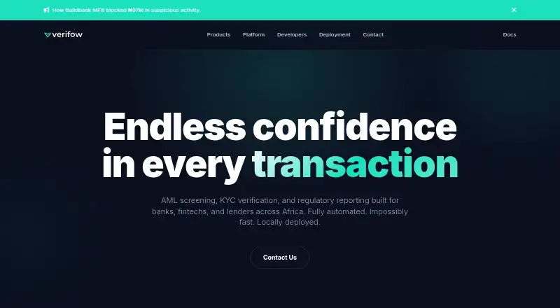 Verifow's own site