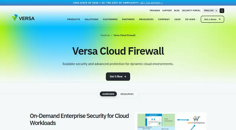 Versa Cloud NGFW's own site
