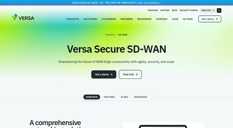 Versa Secure SD-WAN's own site