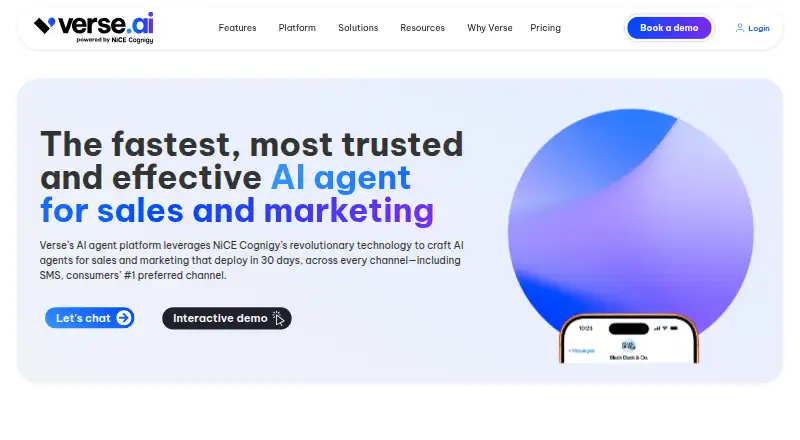 Verse's own site