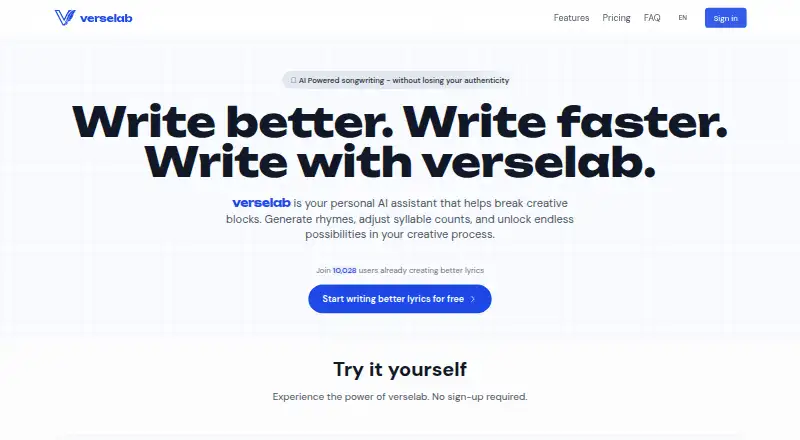 verselab's own site