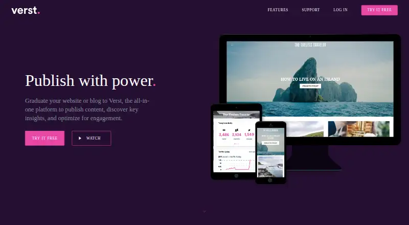 Verst's own site