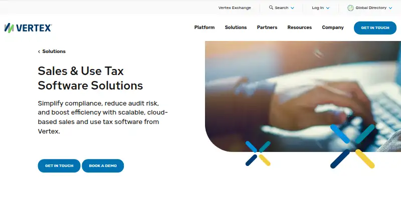 Vertex Sales & Use Tax's own site