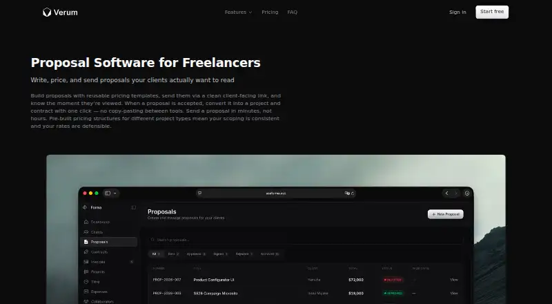 Verum's own site