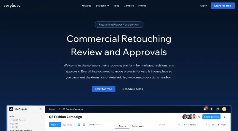 VeryBusy's own site