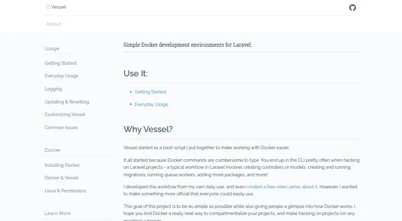 Vessel's own site