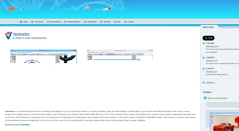 Vextractor's own site