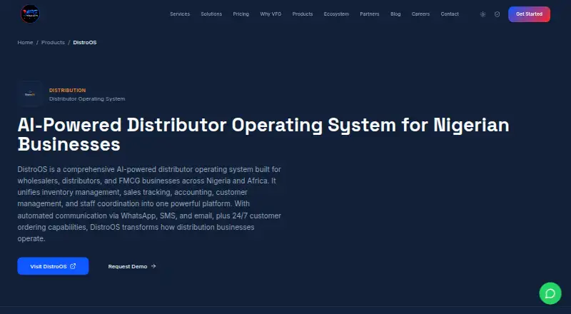 DistroOS's own site
