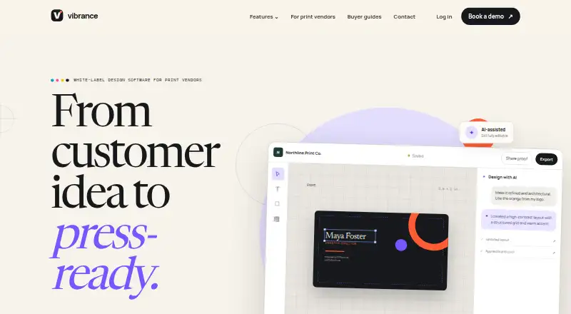 Vibrance's own site