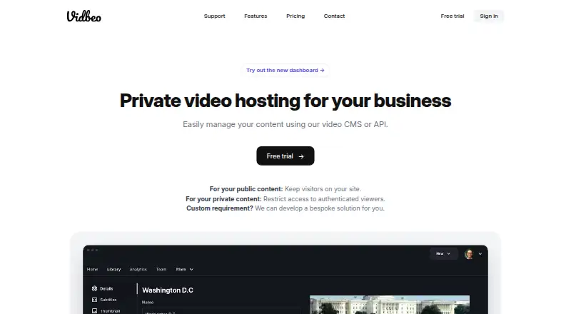 Vidbeo's own site