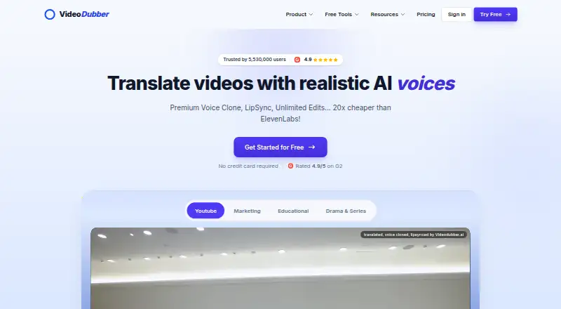 VideoDubber's own site