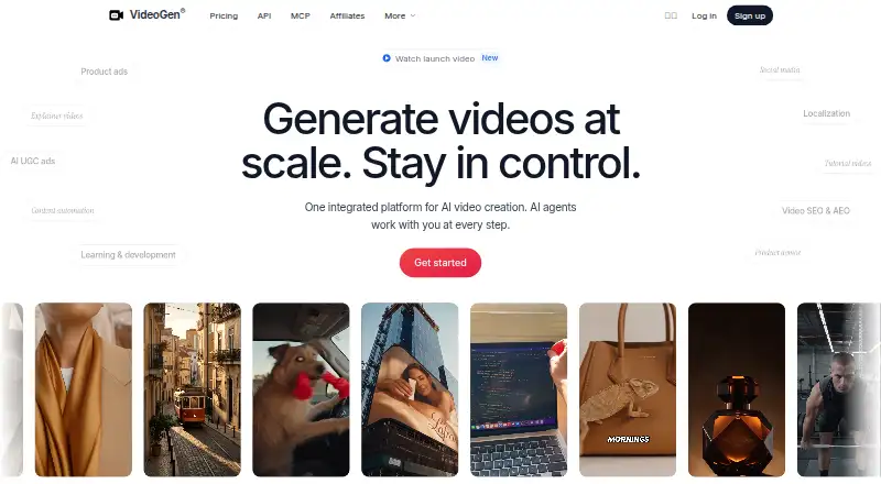 VideoGen's own site