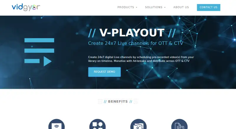 Vidgyor V-Playout's own site