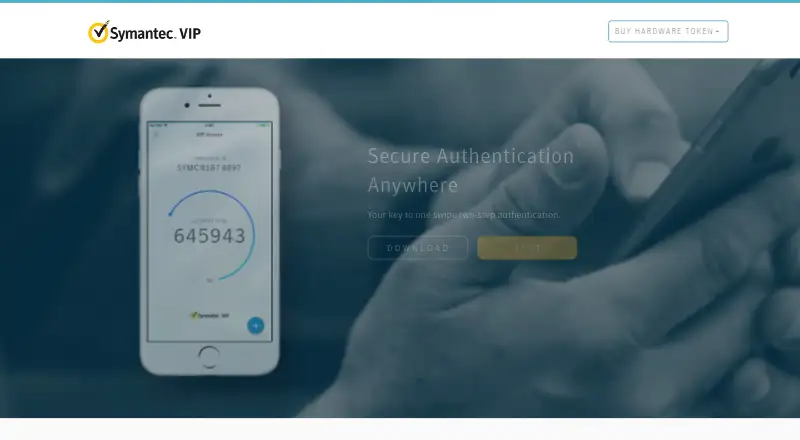 Symantec VIP Access's own site
