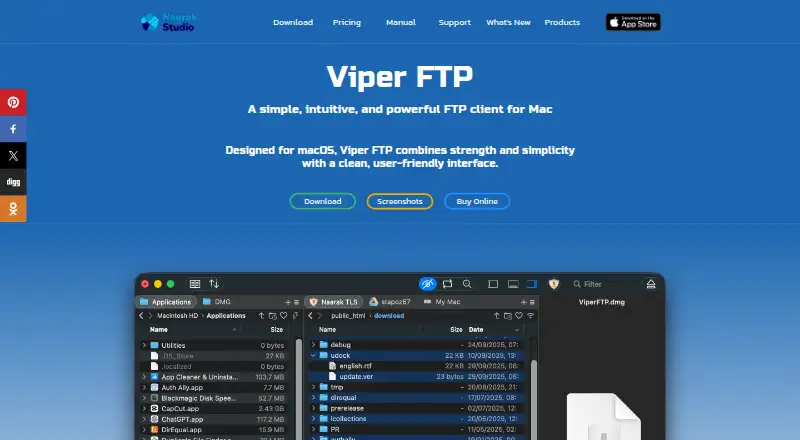 Viper FTP's own site
