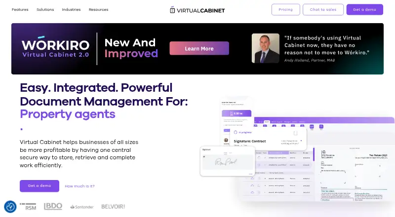 Virtual Cabinet's own site