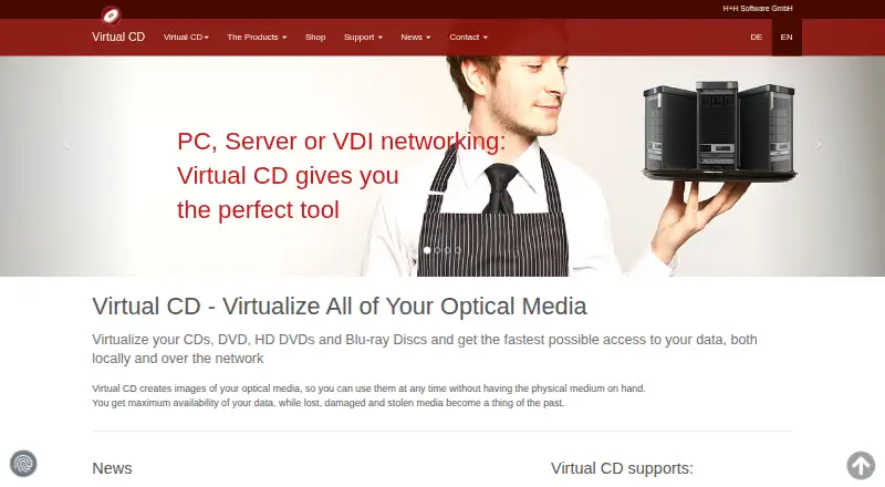 Virtual CD's own site