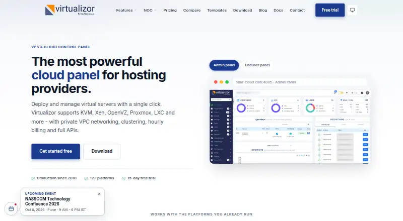 Virtualizor's own site