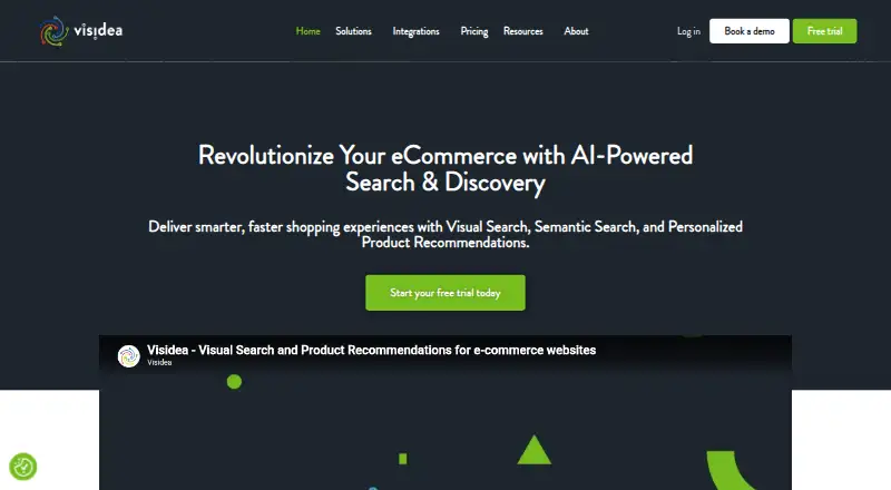 Visidea Visual Search's own site