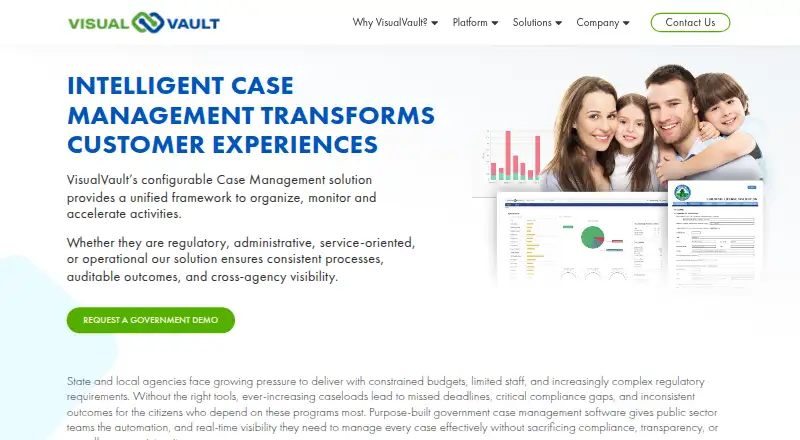 VisualVault Case Management's own site