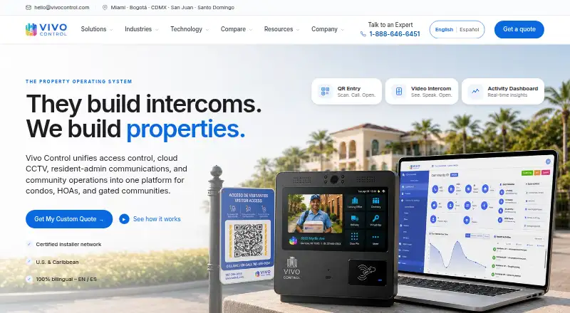 Vivo Control's own site
