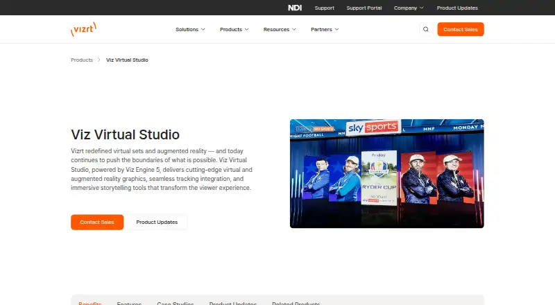 Viz Virtual Studio's own site