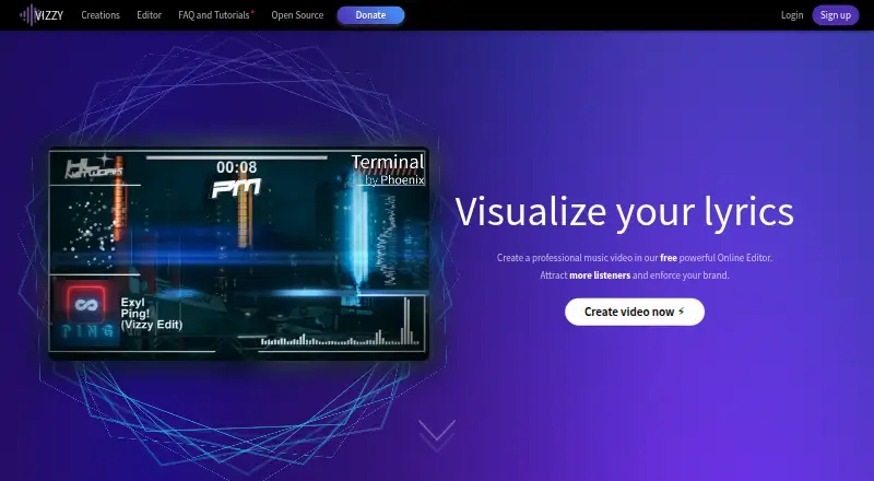 Vizzy's own site