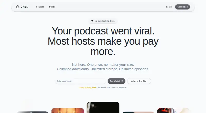 VNYL's own site