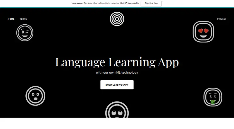 VocApp's own site