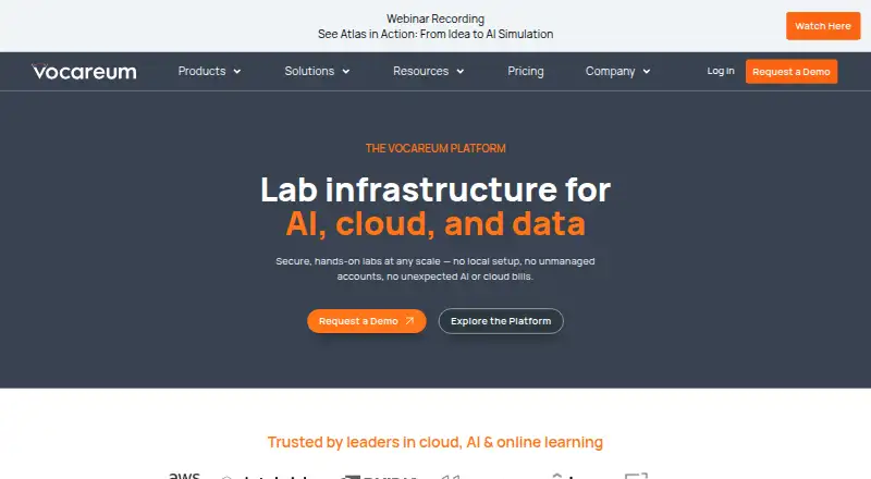 Vocareum's own site
