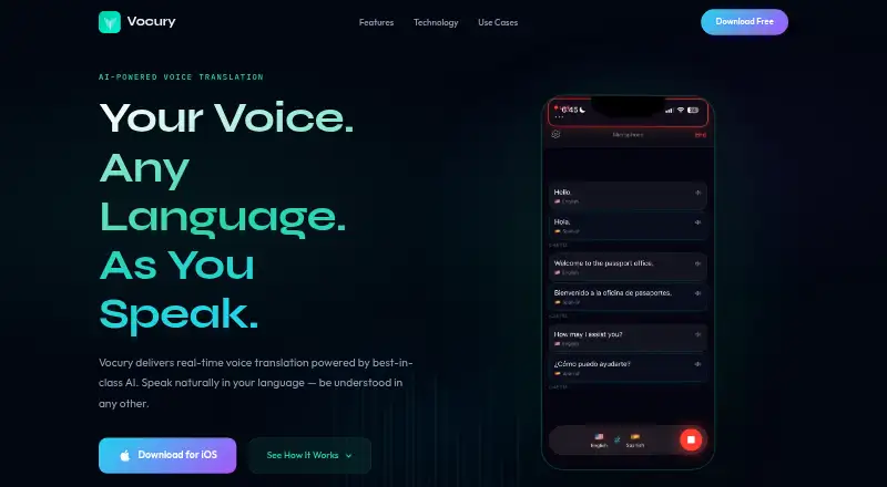 Vocury's own site