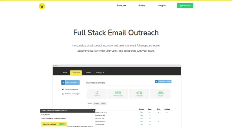 Vocus.io's own site