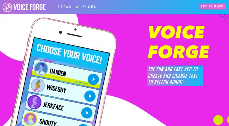 Voice Forge's own site