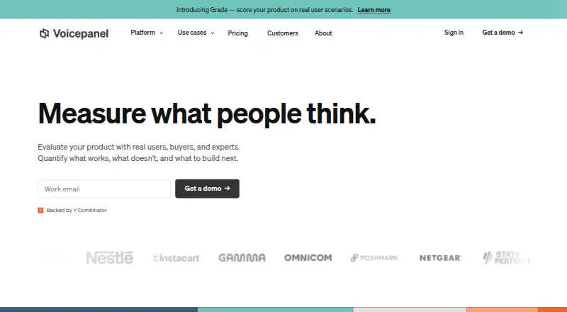 Voicepanel's own site