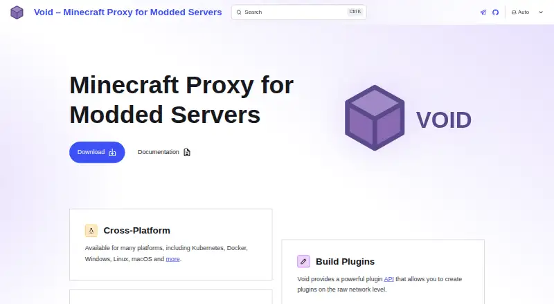Void's own site