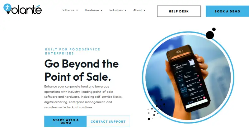 Volanté POS's own site