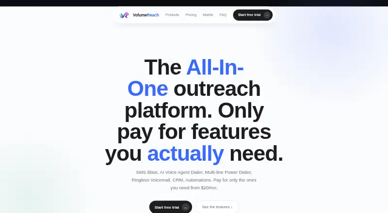 Volume Reach's own site
