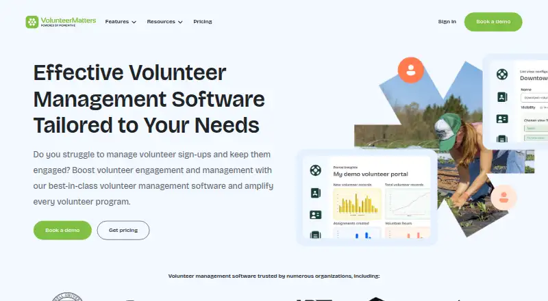 VolunteerMatters's own site