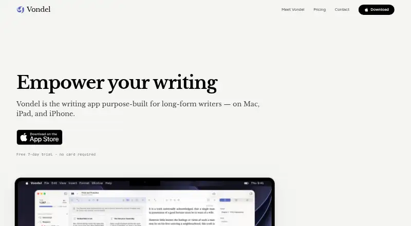 Vondel's own site