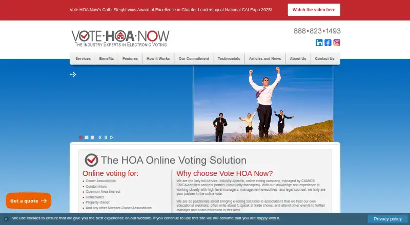 Vote HOA Now's own site