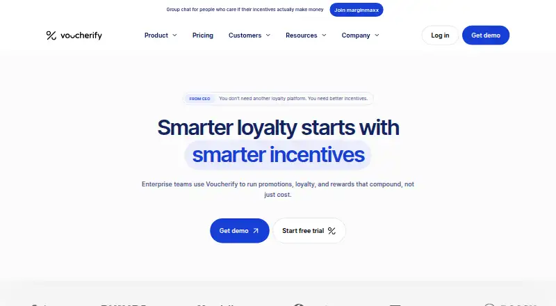 Voucherify's own site