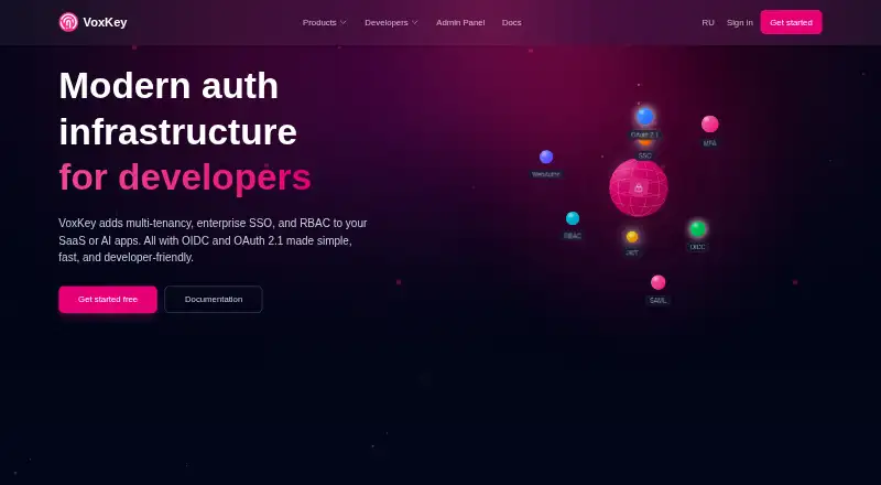 VoxKey's own site