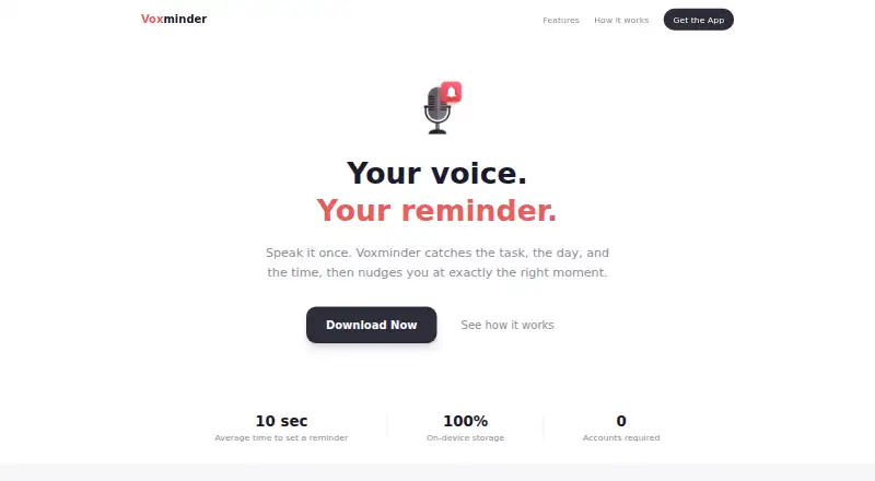Voxminder's own site